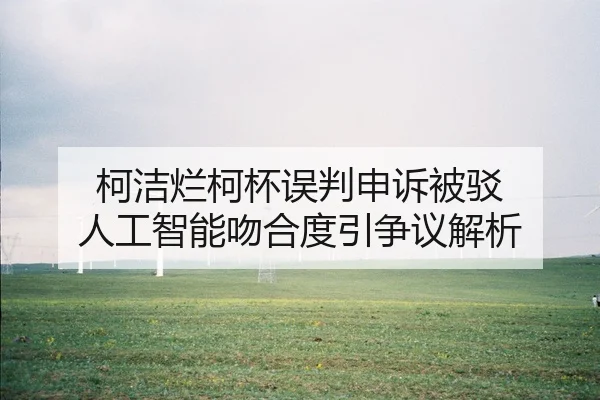 柯洁烂柯杯误判申诉被驳 人工智能吻合度引争议解析